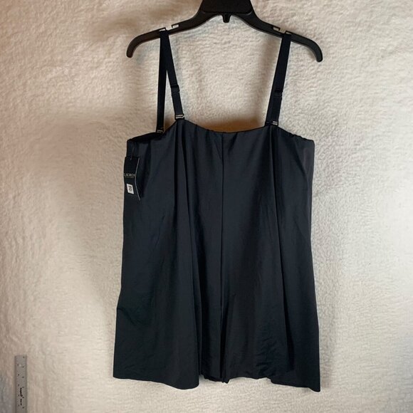 Ralph Lauren Women's Black Flyaway Bandeau‎ One Piece Swimsuit Plus Size 20W NWT - Picture 5 of 9